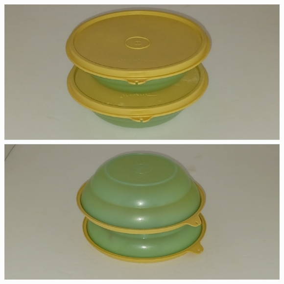 Tupperware Dining Tupperware Cereal Bowls With Lids Vintage 2